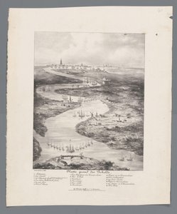 Verlauf der Schelde von Fort Bath bis Antwerpen, 1832