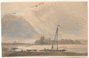 Blick auf die Elbe bei Dresden von Johan Christian Dahl