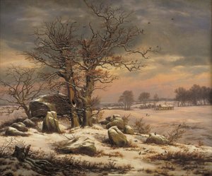 Winterlandschaft bei Vordingborg, Dänemark