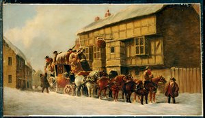 Vor dem George Inn, 1879 von J.C. Maggs