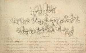 Erläuterungsblatt zu "Friedrich der Große reitet nach einer Revue in Potsdam nach Hause"