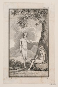 Illustration zu Johannes Ewalds "Adam und Eva" IV