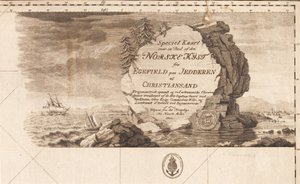 "Spezielle Karte über einen Teil der norwegischen Küste von Egefield auf Jedderen bis Christiansand"