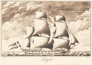 Suite von Schiffen. Fregatte