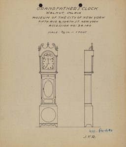 Großvateruhr von J.F. Rust