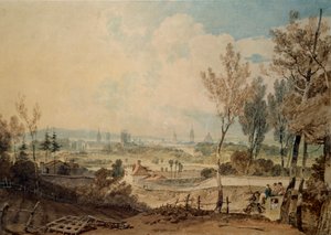Blick auf Oxford von der Südseite des Headington Hill, 1803-1804 von Joseph Mallord William Turner