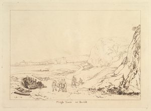 Martello-Türme bei Bexhill, Sussex Liber Studiorum, Teil VII, Platte 34 von Joseph Mallord William Turner
