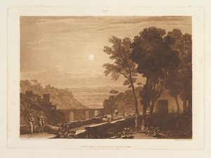 Die Brücke und Ziegen Liber Studiorum, Teil IX, Platte 43