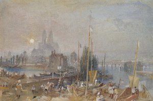 Der Kanal von Loire und Cher, in der Nähe von Tours, um 1830 von Joseph Mallord William Turner