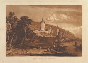 Ville de Thun, Schweiz Liber Studiorum, Teil XII, Platte 59 von Joseph Mallord William Turner