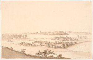 Landschaft mit weiter Aussicht. Glænø
