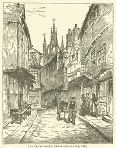 Das Schloss Garth, Newcastle-on-Tyne von J.R. Brown