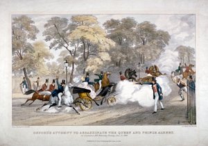 Attentatsversuch auf Königin Victoria, Constitution Hill, Westminster, London, 1840