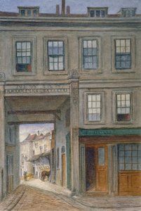 Ansicht von New Inn, Old Bailey, City of London, 1868