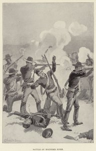 Schlacht am Wounded Knee von J. (after) Steeple Davis