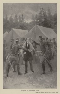 Gefangennahme von Jefferson Davis von J. (after) Steeple Davis