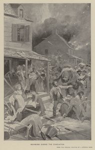Richmond während der Evakuierung von J. (after) Steeple Davis