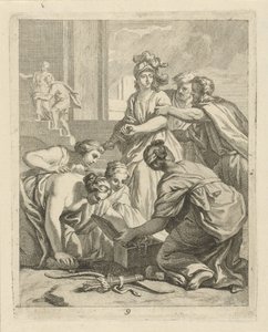 Achilles und die Töchter des Lykomedes von J. Alexander Janssens