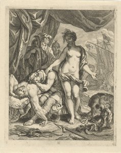 Achilles trauert um den Tod von Patroklos (Szenen aus dem Leben des Achilles / Vitam et mortem achilli) von J. Alexander Janssens