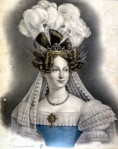 Porträt der Herzogin von Angoulême (Marie Thérèse oder Madame Royale) von J. B. (after) Pointel du Portail