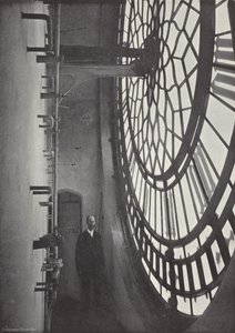 Innere Ansicht des Zifferblatts von Big Ben