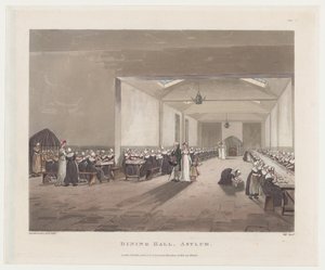 Speisesaal, Asyl, 1. Februar 1808 von J. Bluck