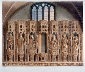 Schirm über der Kapelle von Heinrich V., Westminster Abbey, London, 1811