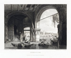 Ansicht der Insel Torcello (Venedig, Italien). Gravur von James Charles Armytage (1820-1897) nach Clarkson Stanfield (1793-1867) von J. C. Armytage
