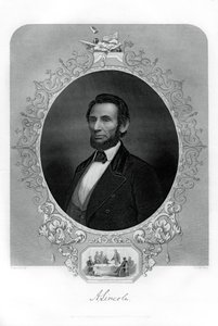 Präsident Abraham Lincoln, amerikanischer Politiker, 1862-1867 von J. C. McRae