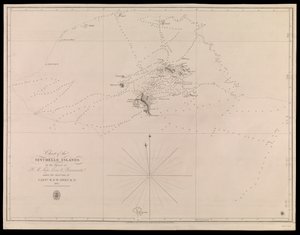 Karte der Seychellen-Inseln von den Offizieren der H.M. Schiffe Leven und Barracouta unter der Leitung von Kapitän W.F.W. Owen R.N. 1825 von J. & C. Walker