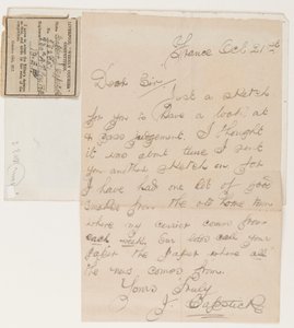 Brief an den Herausgeber des Liverpool Weekly Courier, 21. Oktober 1917 von J. Capstick