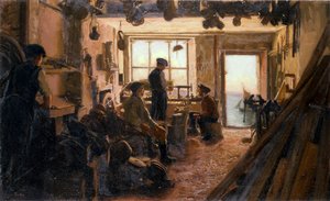 Die Werkstatt des Blockmachers von J. Cooke