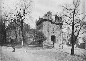 Lancaster Castle: John of Gaunts Turm, ca. 1896