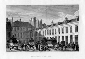 Königlicher Kurierdienst, Paris, Frankreich, 1829