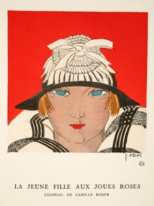 La Jeune Fille aux Joues Roses, aus einer Sammlung von Modeplatten von J. Ebel