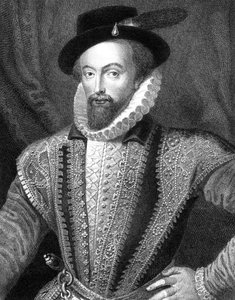 Sir Walter Raleigh, englischer Schriftsteller, Dichter, Höfling, Abenteurer und Entdecker, 1821