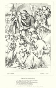 Der Tod von Cordelia (Gravur) von J. Franklin