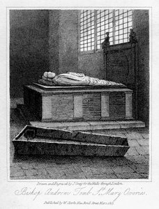 Grab von Bischof Andrews, St. Mary Overies Kirche, Southwark, London, 1817