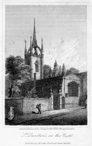 Kirche St. Dunstan im Osten, London, 1816