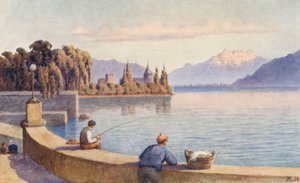 Die Dents du Midi und La Tour von "Entre deux Villes" von J. Hardwicke Lewis