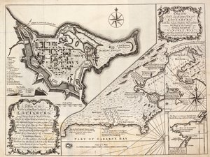 Plan der Stadt und des Hafens von Louisburg, Cape Breton