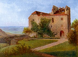 Habsburg Schloss, nahe Aargau, Schweiz, 1902-1903 von J Lange