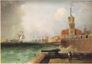 Eingang zum Hafen von Portsmouth, 1846