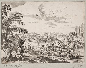 Illustration zu Adam Olearius, „Persianischer Rosenthal von einem Sinnreichen Poeten Schich Saadi […]“, Schleswig 1660 von J. Muller
