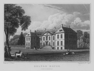 Belton House, Lincolnshire von John Preston Neale