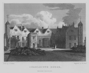 Charlecote House, Warwickshire (Stich) von John Preston Neale