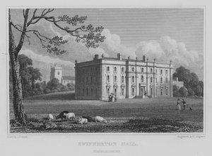 Swinnerton Hall, Staffordshire von John Preston Neale