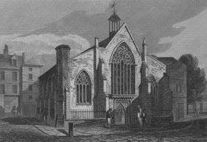 Die niederländische Kirche, Austin Friars, London von John Preston Neale