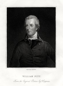 William Pitt der Jüngere, britischer Staatsmann, 19. Jahrhundert von J. Posselwhite