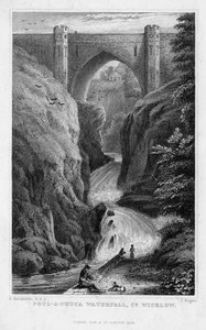 Poul a Phuca Wasserfall, County Wicklow, 1829